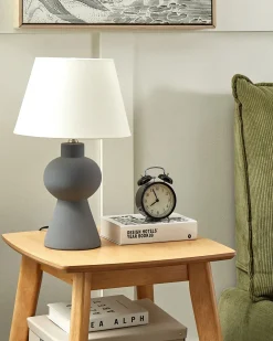 Bordlampe FABILOS Keramik Grå