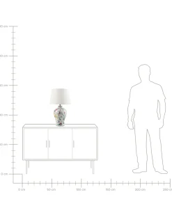 Bordlampe FEBROS Porcelæn Hvid