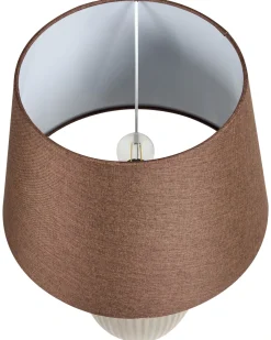 Bordlampe FERGUS Keramik Brun