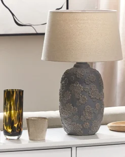 Bordlampe FERREY Keramik Grå