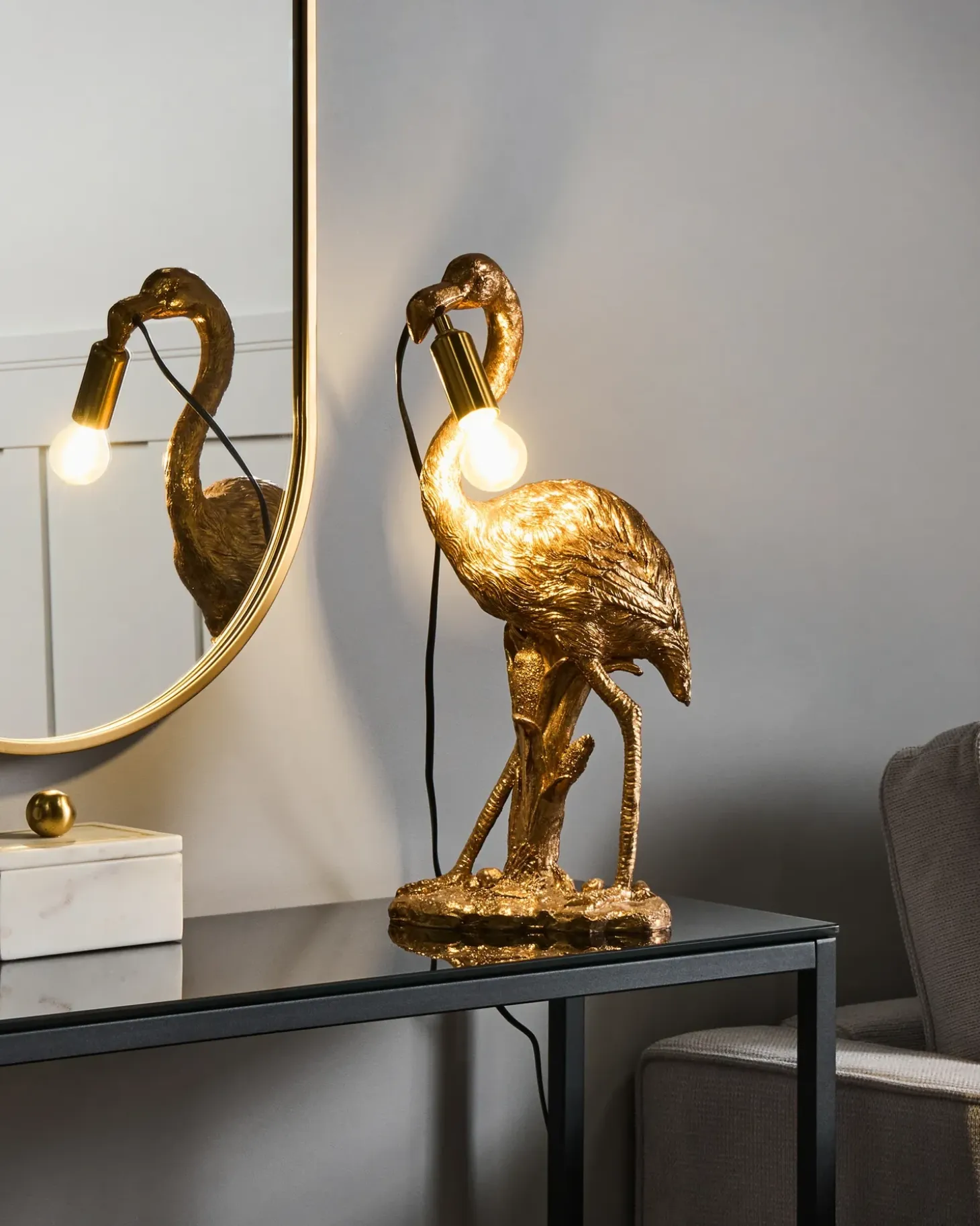 Bordlampe Flamingo VICE Guld