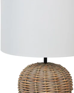 Bordlampe FURELOS Rattan Naturlig