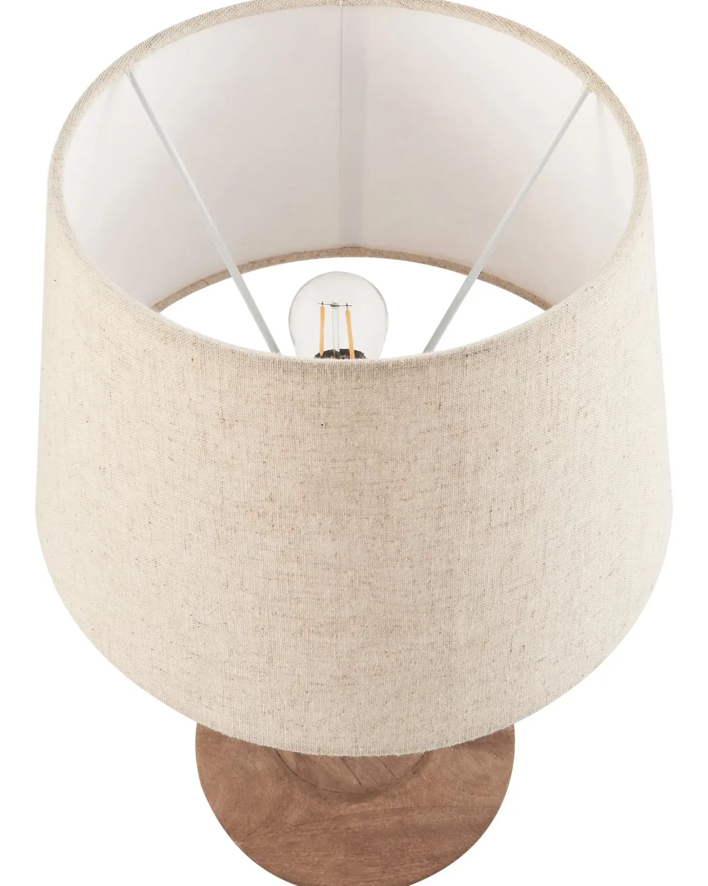 Bordlampe GODAWARI Mangotræ Mørkebrun