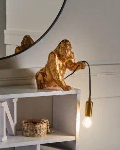 Bordlampe Gorilla HARAMBE Guld