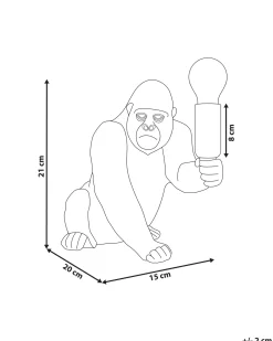 Bordlampe Gorilla HARAMBE Guld