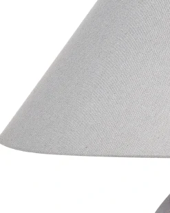 Bordlampe GRALIWDO Keramik Lysegrå