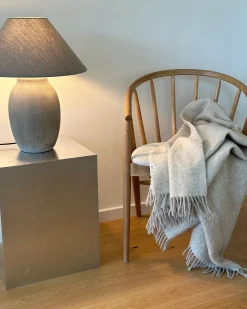 Bordlampe GRALIWDO Keramik Lysegrå