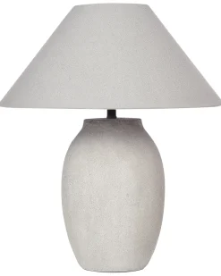 Bordlampe GRALIWDO Keramik Lysegrå