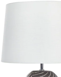 Bordlampe GUAPORE Keramik Sort