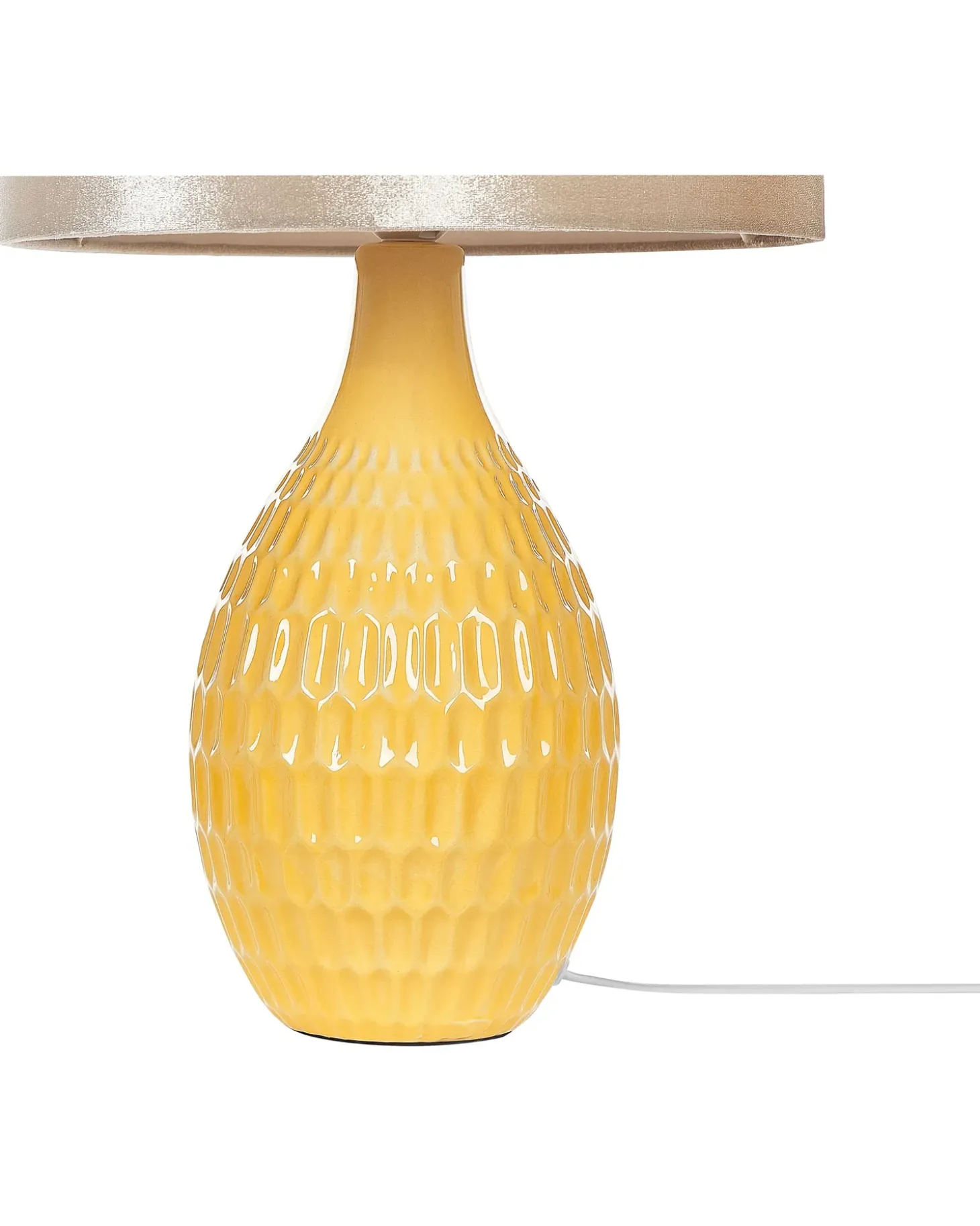 Bordlampe HADDAS Keramik Gul