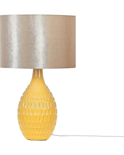 Bordlampe HADDAS Keramik Gul