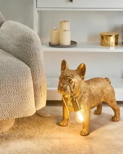 Bordlampe Hund BAXTER Guld