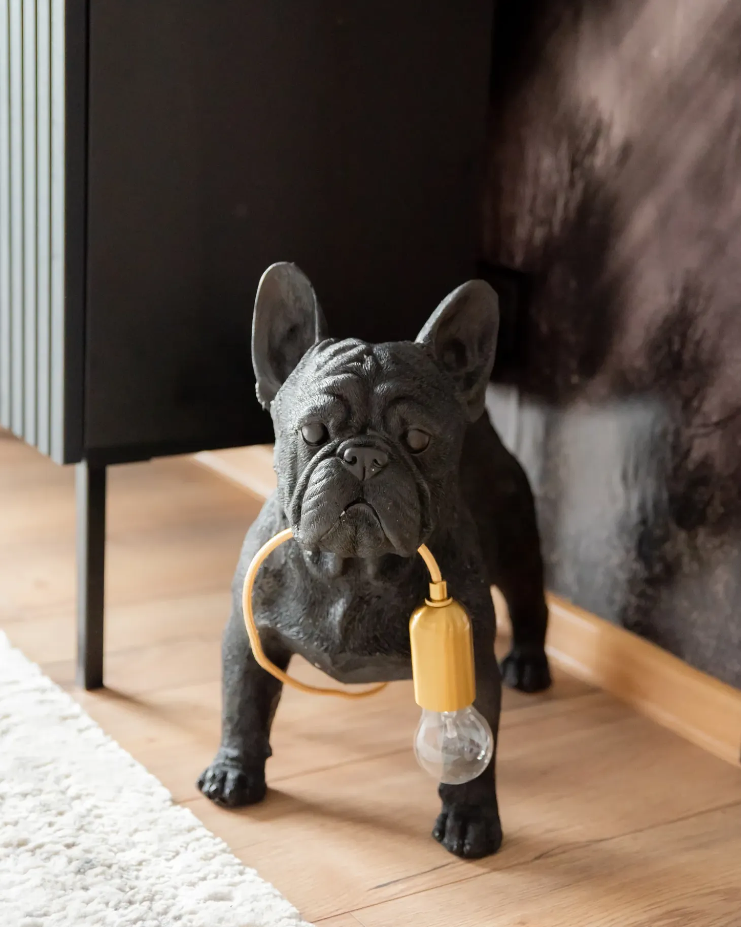 Bordlampe Hund BAXTER Sort