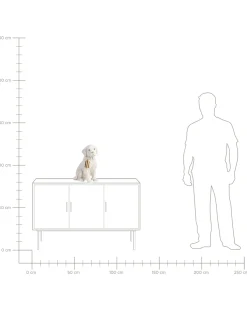 Bordlampe Hund LUCKY Hvid