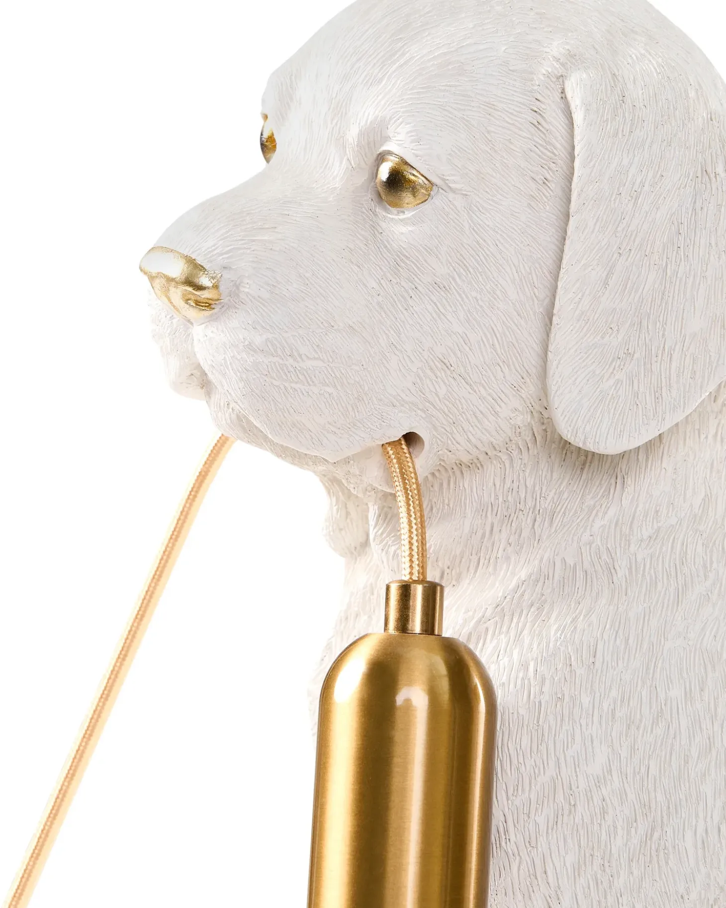 Bordlampe Hund LUCKY Hvid