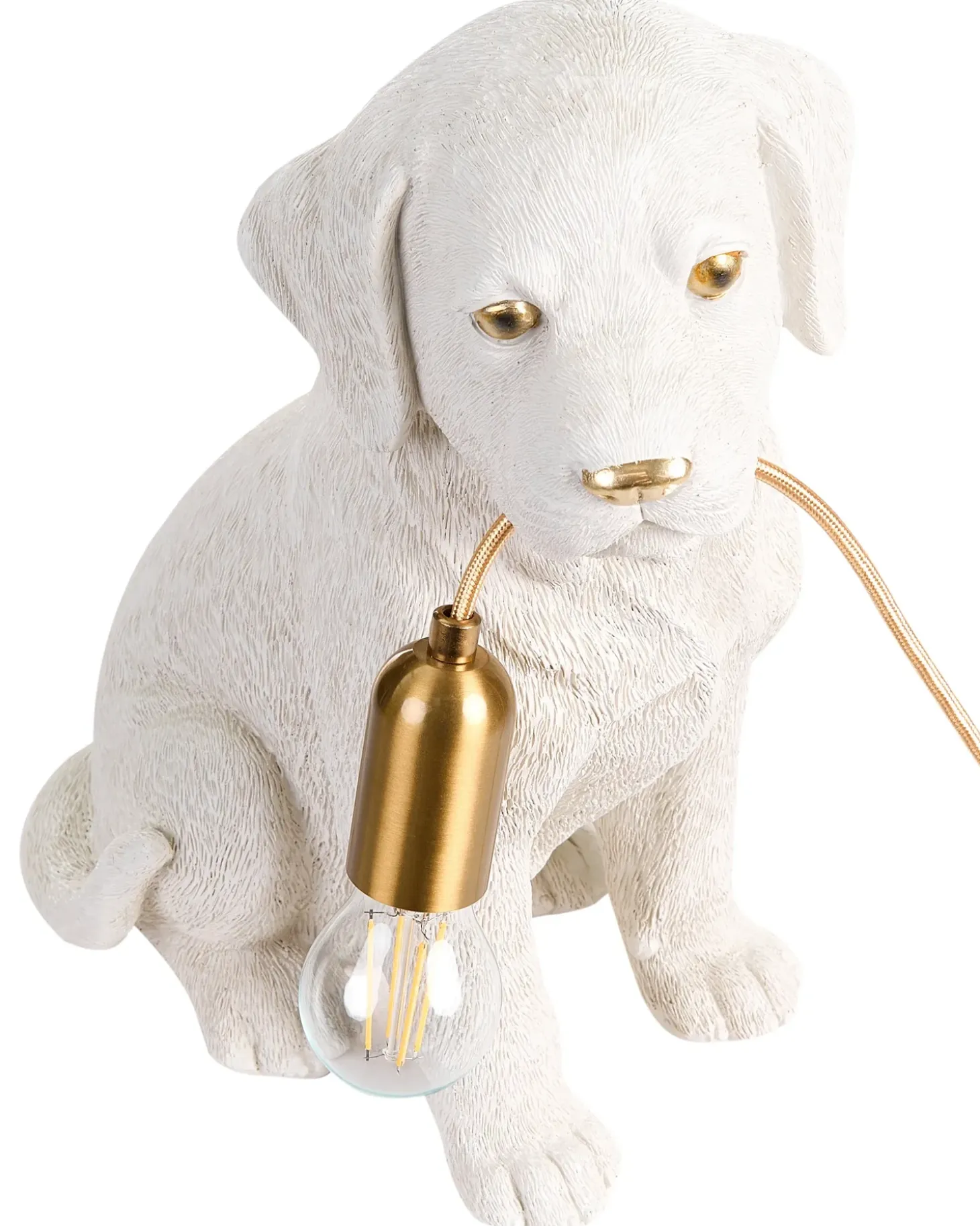 Bordlampe Hund LUCKY Hvid