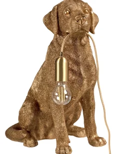 Bordlampe Hund MARLEY Guld