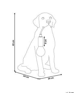 Bordlampe Hund MARLEY Guld