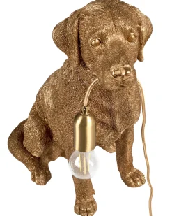 Bordlampe Hund MARLEY Guld