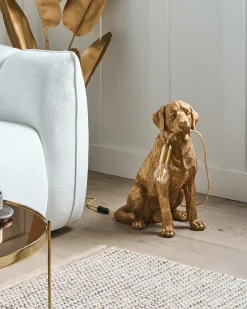 Bordlampe Hund MARLEY Guld
