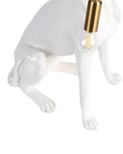 Bordlampe Hund SPRINT Hvid