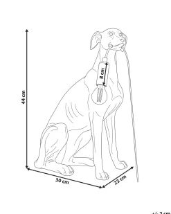 Bordlampe Hund SPRINT Hvid