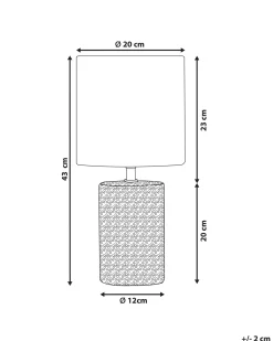 Bordlampe IDER Keramik Brun