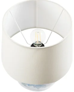 Bordlampe JAMAPA Porcelæn Hvid/blå