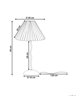 Bordlampe JIKAWO Metal Sort