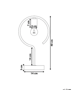 Bordlampe JUCAR Metal Messing