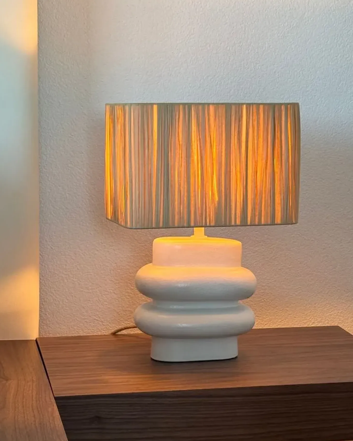 Bordlampe JUDY Keramik Hvid