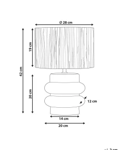 Bordlampe JUDY Keramik Sort