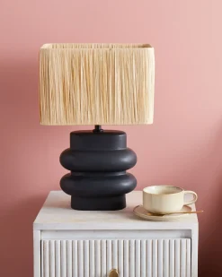 Bordlampe JUDY Keramik Sort
