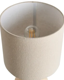 Bordlampe KERULEN Keramik Beige