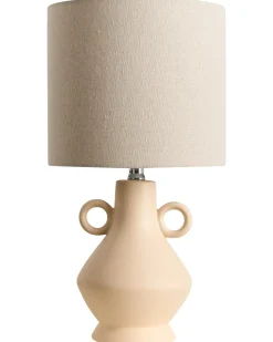 Bordlampe KERULEN Keramik Beige