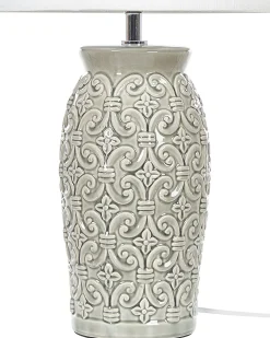Bordlampe KHOPER Keramik Grå