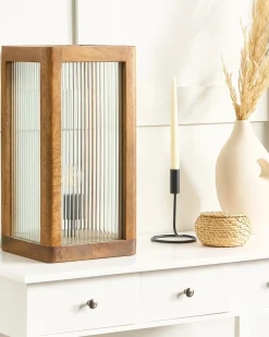Bordlampe KOLIDAM Mangotræ Brun