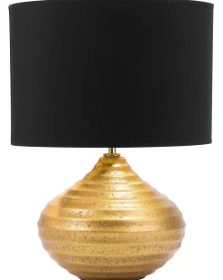 Bordlampe KUBAN Keramik Guld