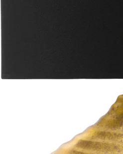 Bordlampe KUBAN Keramik Guld