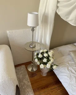 Bordlampe KUBENA Metal Hvid