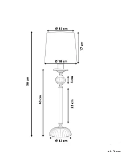 Bordlampe KUBENA Metal Sort