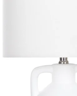 Bordlampe LABRADA Keramik Hvid