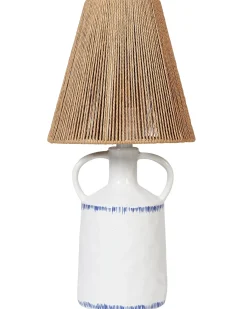 Bordlampe LARISSOS Keramik Hvid