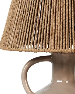 Bordlampe LARISSOS Keramik Brungrå