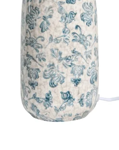 Bordlampe LEMPA Keramik Hvid/blå