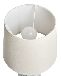 Bordlampe LEMPA Keramik Hvid/blå