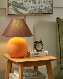 Bordlampe LIMIA Keramik Orange