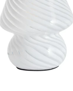 Bordlampe LOBO Glas Hvid