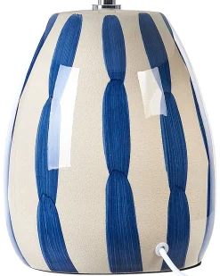 Bordlampe LUCHETTI Keramik Hvid/blå