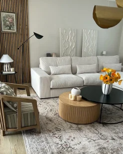 Bordlampe LUCHETTI Keramik Sort/hvid